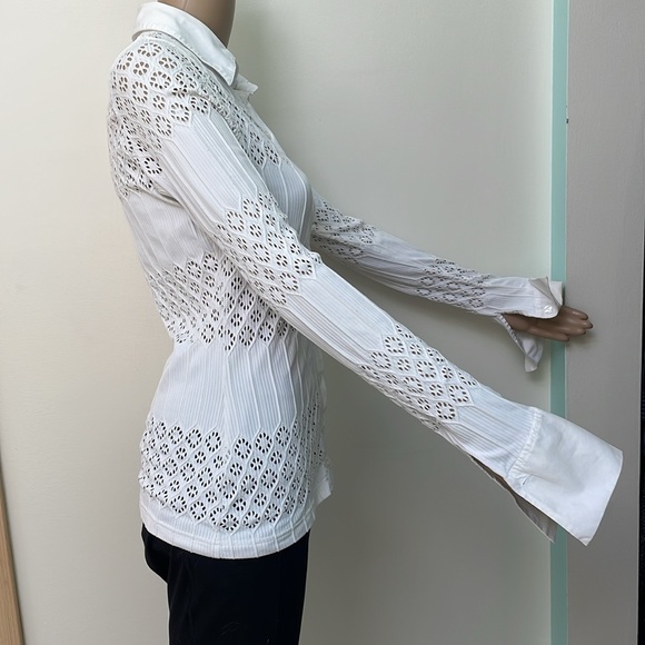 Anne Fontaine top white button front Carole - Picture 7 of 12